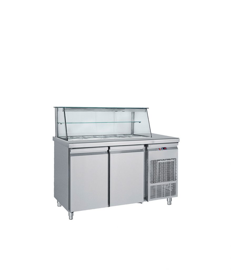 Ψυγείο Βιτρίνα Σαλατών για 9 GN 1/4 - SM 155