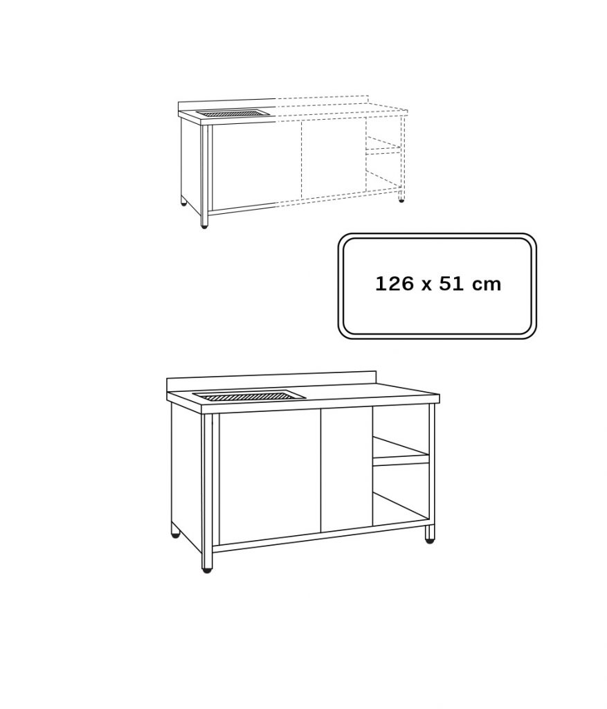 Λάντζες Κλειστές με Γούρνα 126x51 cm - LK126
