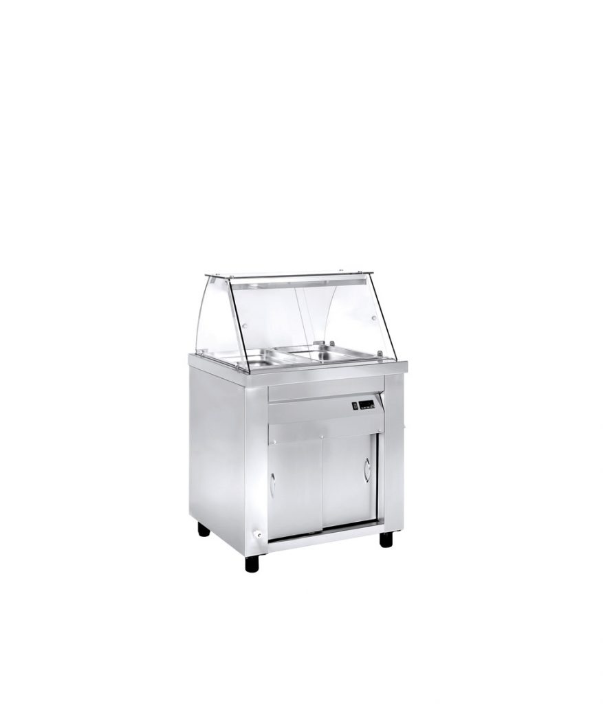 Επιδαπέδια Βιτρίνα Μπαιν Μαρί 2 GN 1/1 - MM ED 75G