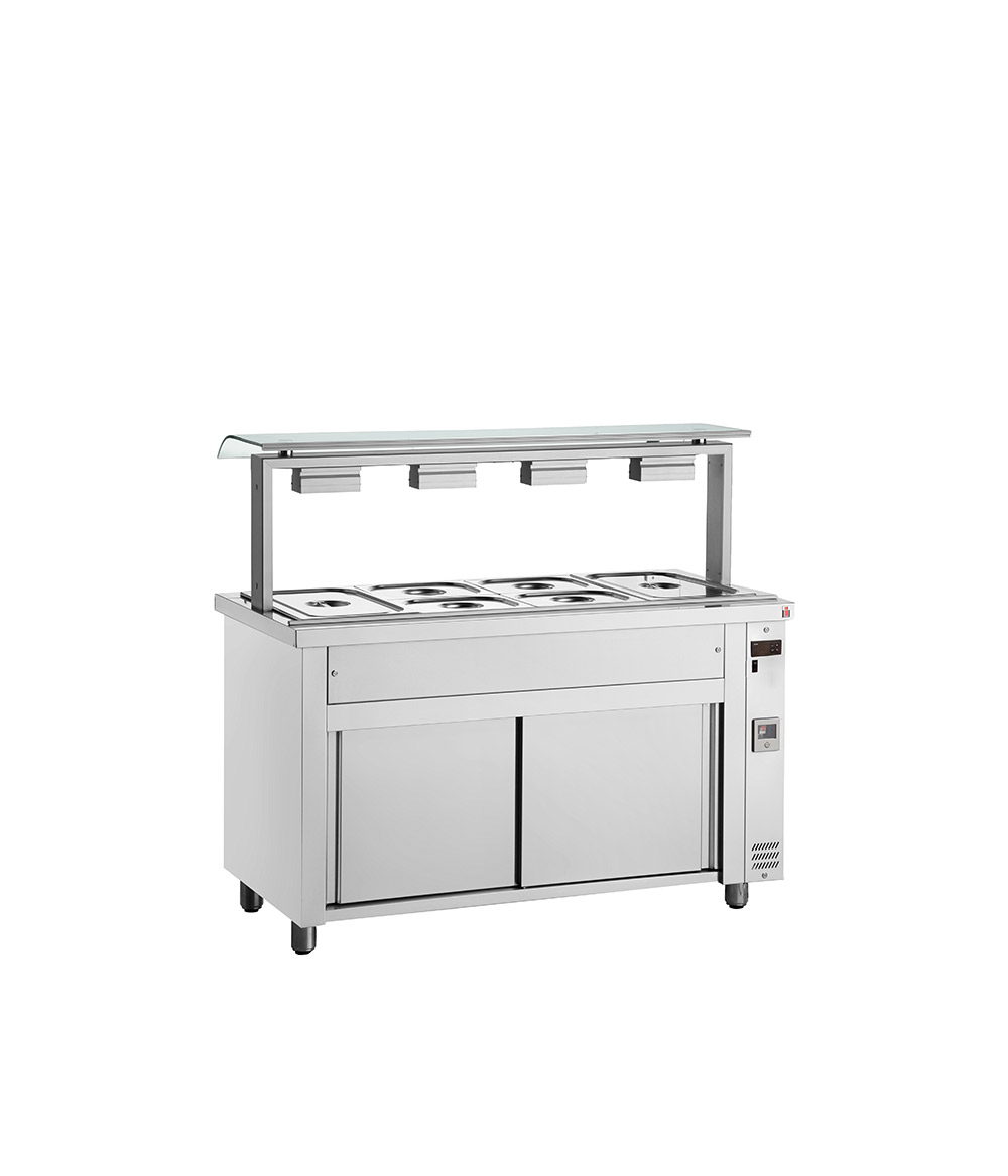 Επιδαπέδια Βιτρίνα Μπαιν Μαρί 4 GN 1/1 - MFV714 - Image 2