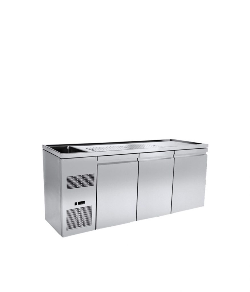 Ψυγείο Μπύρας με 3 Πόρτες & 1 Γούρνα - PA GE 215L1
