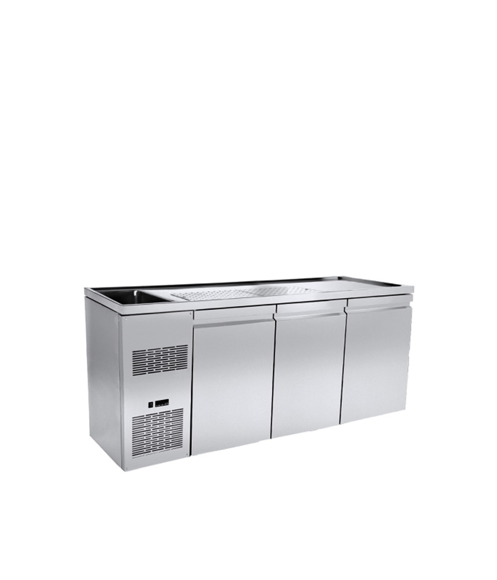 Ψυγείο Μπύρας με 3 Πόρτες & 1 Γούρνα - PA GE 215L1