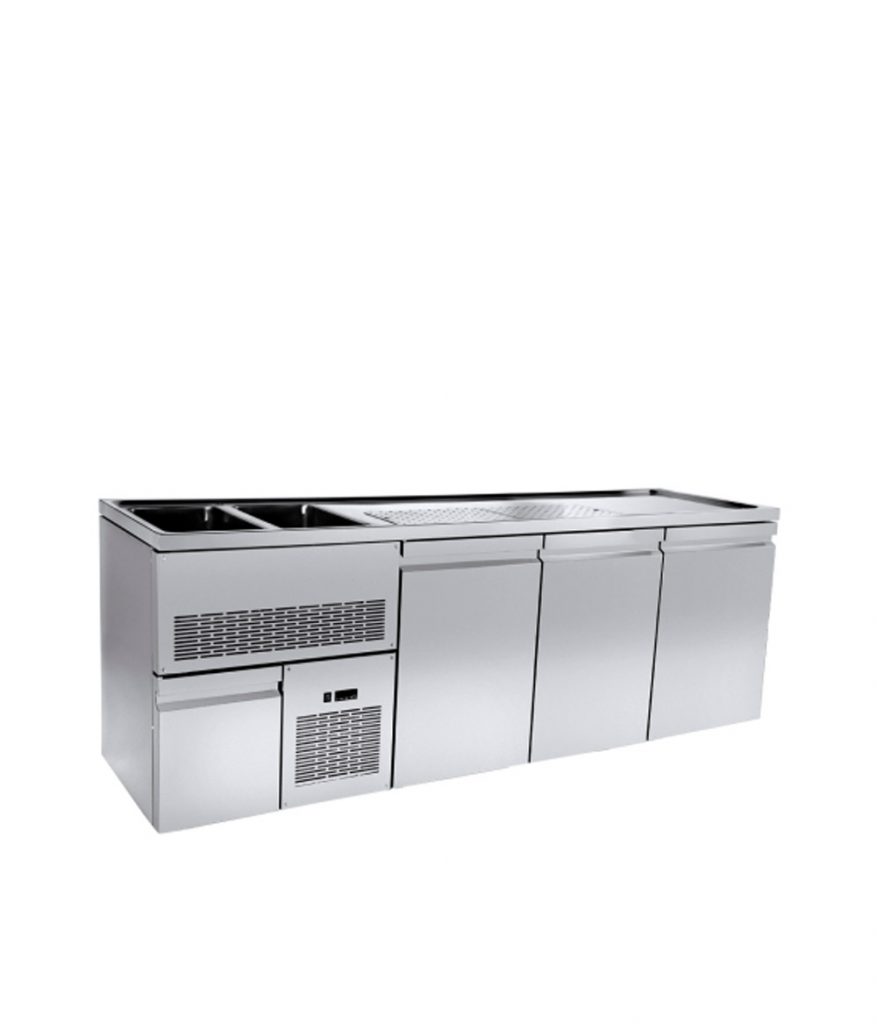 Ψυγείο Μπύρας με 3 + 1/2 Πόρτες & 2 Γούρνες - PA GE 250L2
