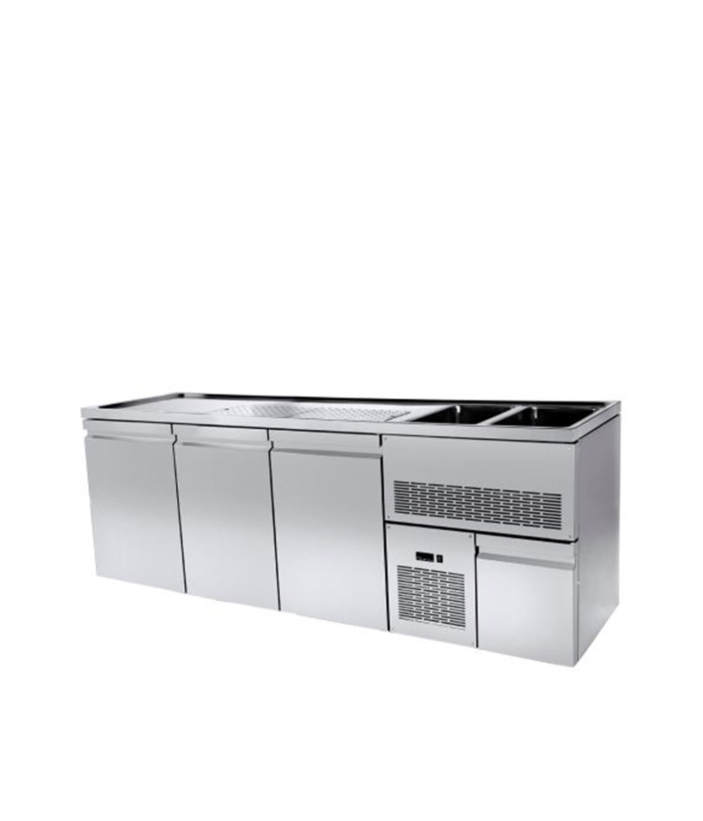 Ψυγείο Μπύρας με 3 + 1/2 Πόρτες & 2 Γούρνες - PA GE 250L2 - Image 2
