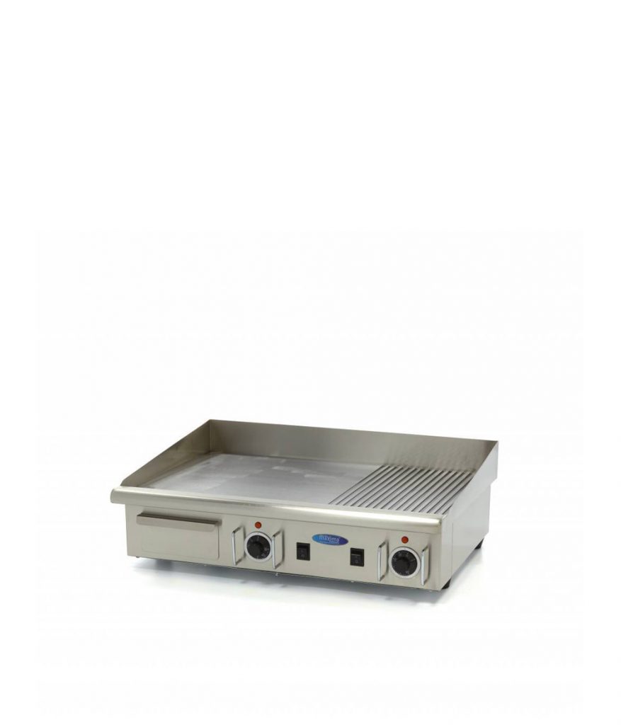 Πλατό Ηλεκτρικό Διπλό 1/2 Λείο 1/2 Ραβδωτό - PLM 510 L+R